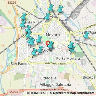 Mappa Via Valerio Pansa, 28100 Novara NO, Italia (0.99294)