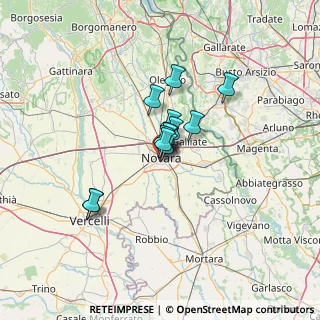 Mappa Via Valerio Pansa, 28100 Novara NO, Italia (7.69077)