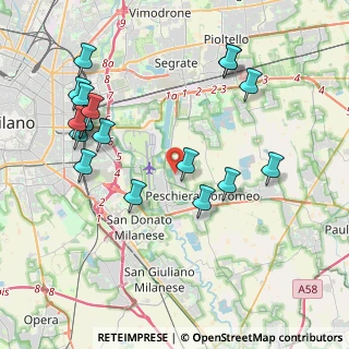 Mappa Via Giacomo Puccini, 20068 Peschiera Borromeo MI, Italia (4.47167)