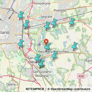 Mappa Via Giacomo Puccini, 20068 Peschiera Borromeo MI, Italia (4.22083)