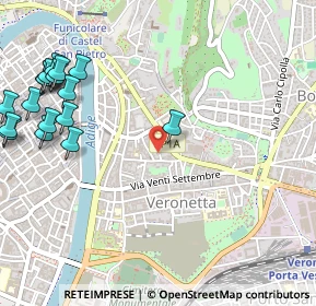 Mappa Via Gaetano Trezza, 37129 Verona VR, Italia (0.72412)