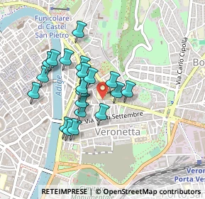 Mappa Via Gaetano Trezza, 37129 Verona VR, Italia (0.373)