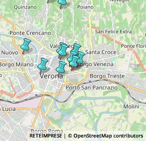 Mappa Via Gaetano Trezza, 37129 Verona VR, Italia (1.40727)