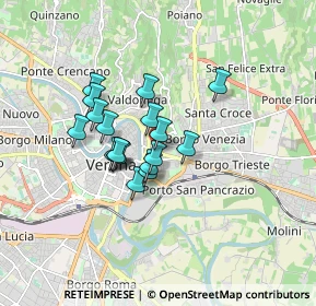 Mappa Via Gaetano Trezza, 37129 Verona VR, Italia (1.22222)