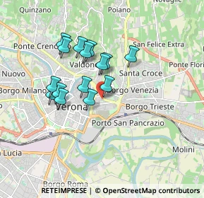 Mappa Via Gaetano Trezza, 37129 Verona VR, Italia (1.45267)