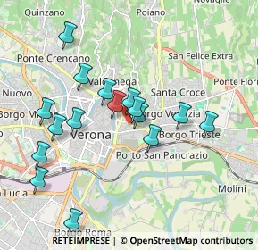 Mappa Via Gaetano Trezza, 37129 Verona VR, Italia (1.80313)