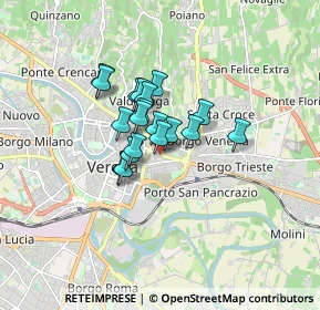 Mappa Via Gaetano Trezza, 37129 Verona VR, Italia (1.03421)
