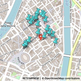 Mappa Vicolo Scudo di Francia, 37121 Verona VR, Italia (0.2115)