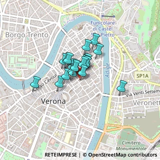Mappa Vicolo Scudo di Francia, 37121 Verona VR, Italia (0.243)