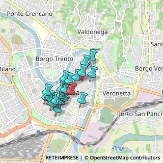 Mappa Vicolo Scudo di Francia, 37121 Verona VR, Italia (0.706)