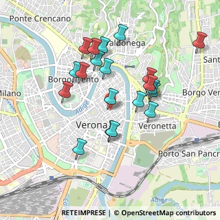 Mappa Vicolo Scudo di Francia, 37121 Verona VR, Italia (0.8255)
