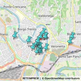 Mappa Vicolo Scudo di Francia, 37121 Verona VR, Italia (0.66412)