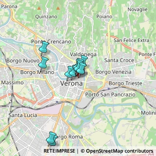 Mappa Vicolo Scudo di Francia, 37121 Verona VR, Italia (1.25)