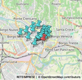 Mappa Vicolo Scala, 37121 Verona VR, Italia (0.7305)