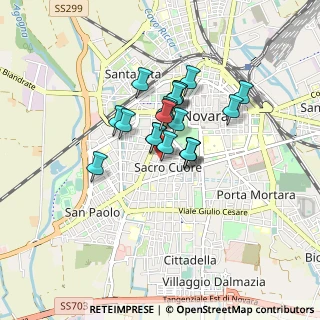 Mappa VIA PIETRO, 28100 Novara NO, Italia (0.5585)