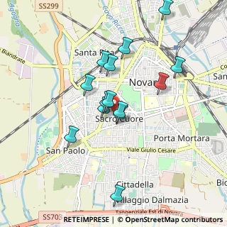 Mappa Via Pietro Custodi, 28100 Novara NO, Italia (0.805)