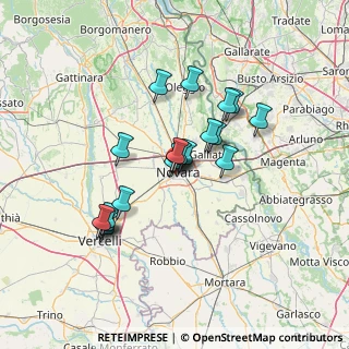 Mappa Via Pietro Custodi, 28100 Novara NO, Italia (11.3)