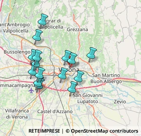 Mappa 37121 Verona VR, Italia (6.71333)