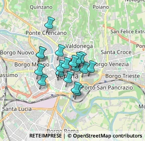 Mappa 37121 Verona VR, Italia (1.10167)