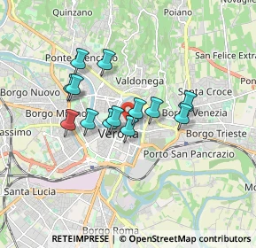 Mappa Via Scala, 37121 Verona VR, Italia (1.29692)