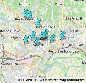 Mappa Via Giuseppe Mazzini, 37121 Verona VR, Italia (1.17)