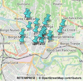 Mappa 37121 Verona VR, Italia (1.2095)