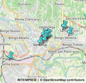 Mappa 37121 Verona VR, Italia (1.3825)