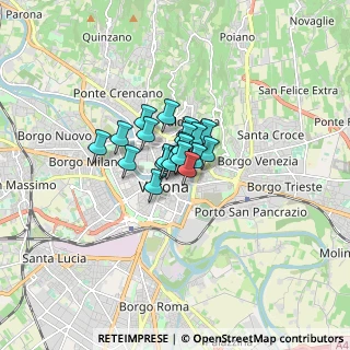 Mappa Via Scala, 37121 Verona VR, Italia (0.711)