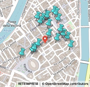 Mappa Via Giuseppe Mazzini, 37121 Verona VR, Italia (0.2105)