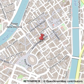 Mappa Via Giuseppe Mazzini, 31, 37121 Verona, Verona (Veneto)
