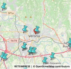 Mappa 37121 Verona VR, Italia (6.51944)