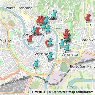 Mappa Via Giuseppe Mazzini, 37121 Verona VR, Italia (0.827)
