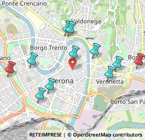 Mappa Via Scala, 37121 Verona VR, Italia (1.05091)