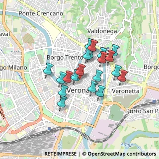 Mappa Via Guglielmo Oberdan, 37121 Verona VR, Italia (0.668)