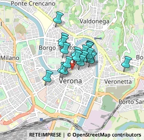 Mappa Vicolo Dietro Santissimi Apostoli, 37121 Verona VR, Italia (0.4995)