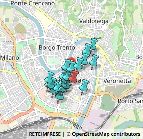 Mappa Vicolo Dietro Santissimi Apostoli, 37121 Verona VR, Italia (0.6075)