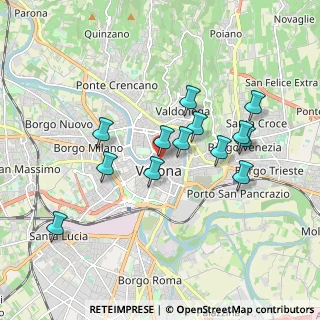 Mappa Via Guglielmo Oberdan, 37121 Verona VR, Italia (1.63308)