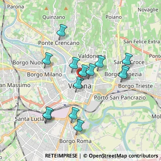 Mappa Via Guglielmo Oberdan, 37121 Verona VR, Italia (1.79857)