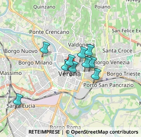 Mappa Via Guglielmo Oberdan, 37121 Verona VR, Italia (1.44909)
