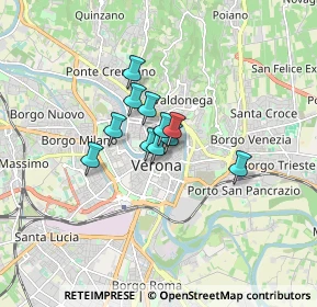 Mappa Via Guglielmo Oberdan, 37121 Verona VR, Italia (0.90273)
