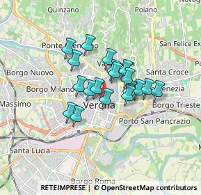 Mappa Vicolo Dietro Santissimi Apostoli, 37121 Verona VR, Italia (1.16474)