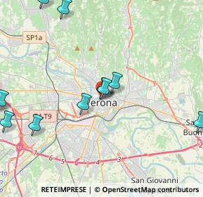 Mappa Via Guglielmo Oberdan, 37121 Verona VR, Italia (5.10455)