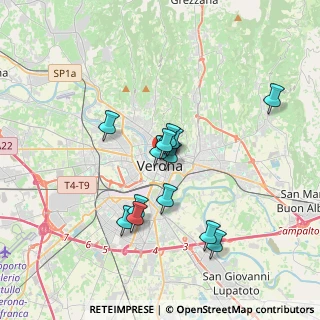 Mappa Via Guglielmo Oberdan, 37121 Verona VR, Italia (2.96385)