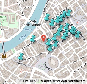 Mappa Via Guglielmo Oberdan, 37121 Verona VR, Italia (0.2285)