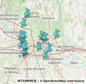 Mappa Vicolo Dietro Santissimi Apostoli, 37121 Verona VR, Italia (6.58067)