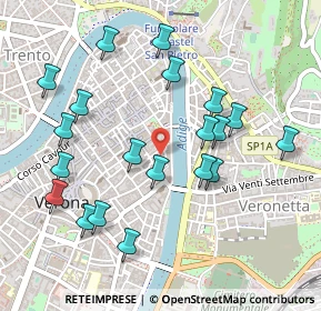 Mappa Vicolo S. Sebastiano, 37121 Verona VR, Italia (0.5095)