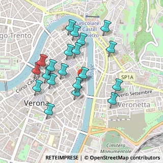 Mappa Vicolo S. Sebastiano, 37121 Verona VR, Italia (0.4505)