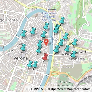 Mappa Vicolo S. Sebastiano, 37121 Verona VR, Italia (0.4345)