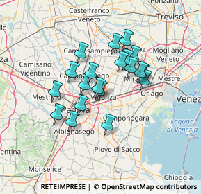 Mappa 35010 Vigonza PD, Italia (10.7635)