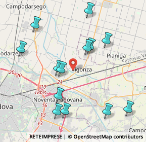 Mappa 35010 Vigonza PD, Italia (4.43462)